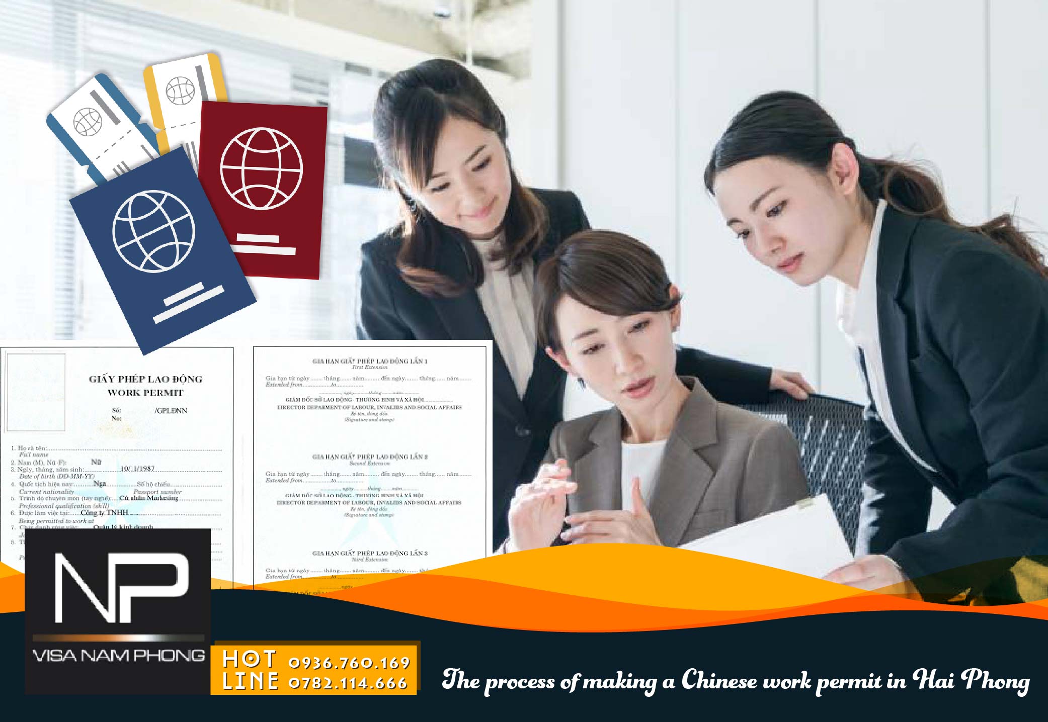 The process of making a Chinese work permit in Hai Phong
