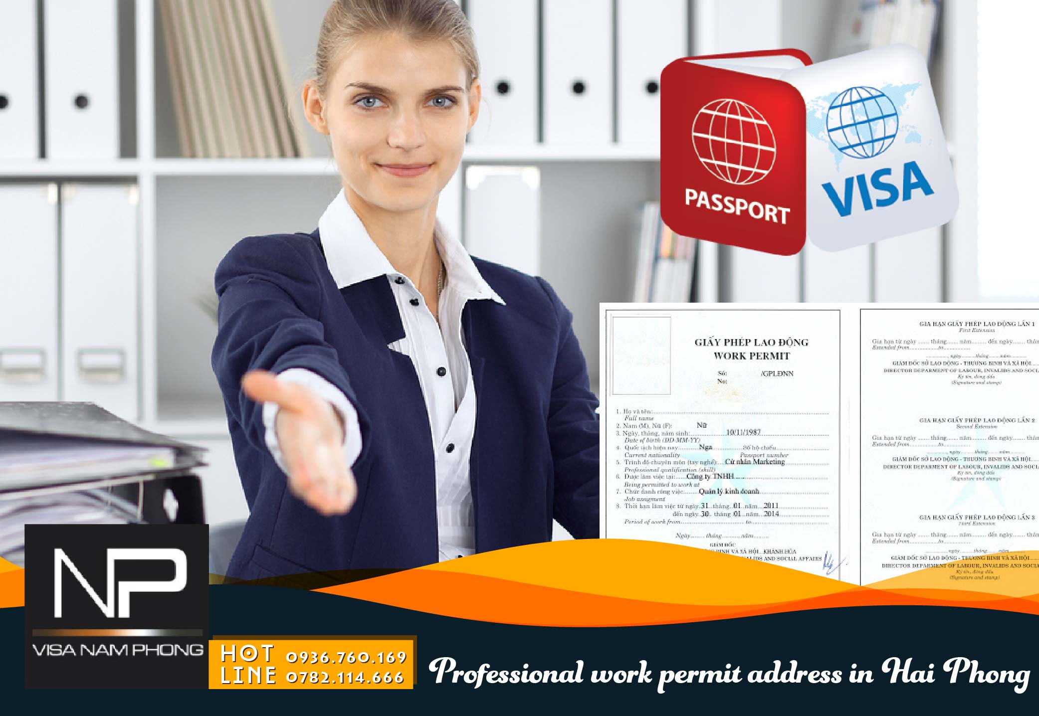 Professional work permit address in Hai Phong