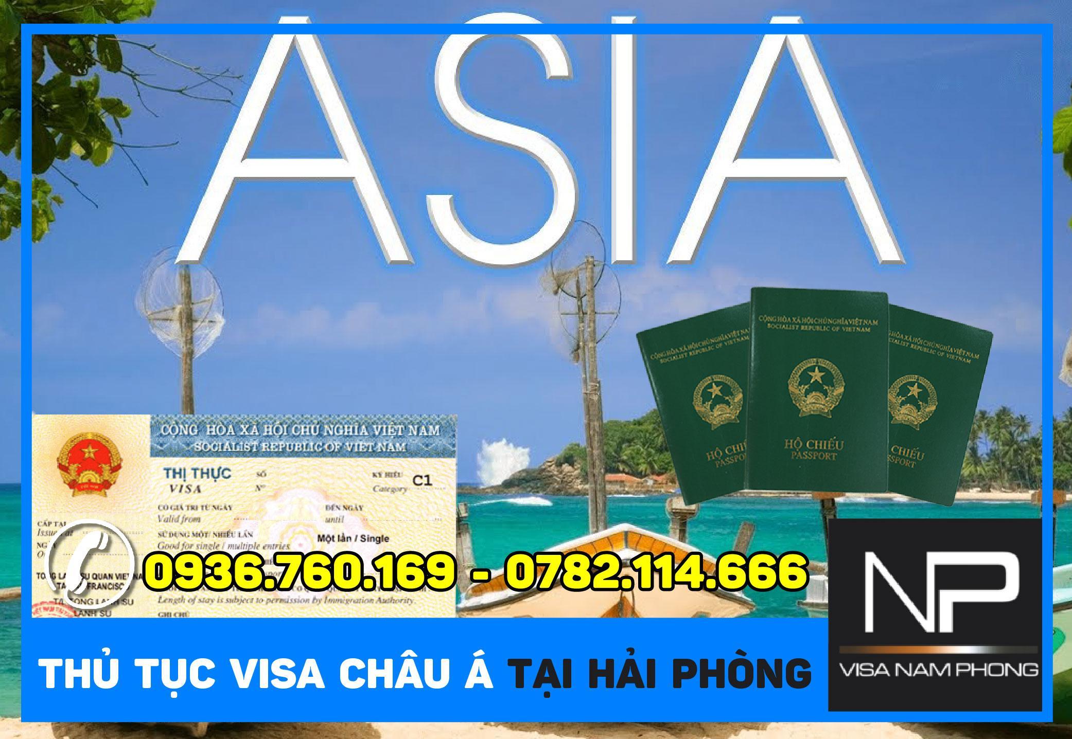 Dịch vụ làm visa châu Á tại Hải Phòng