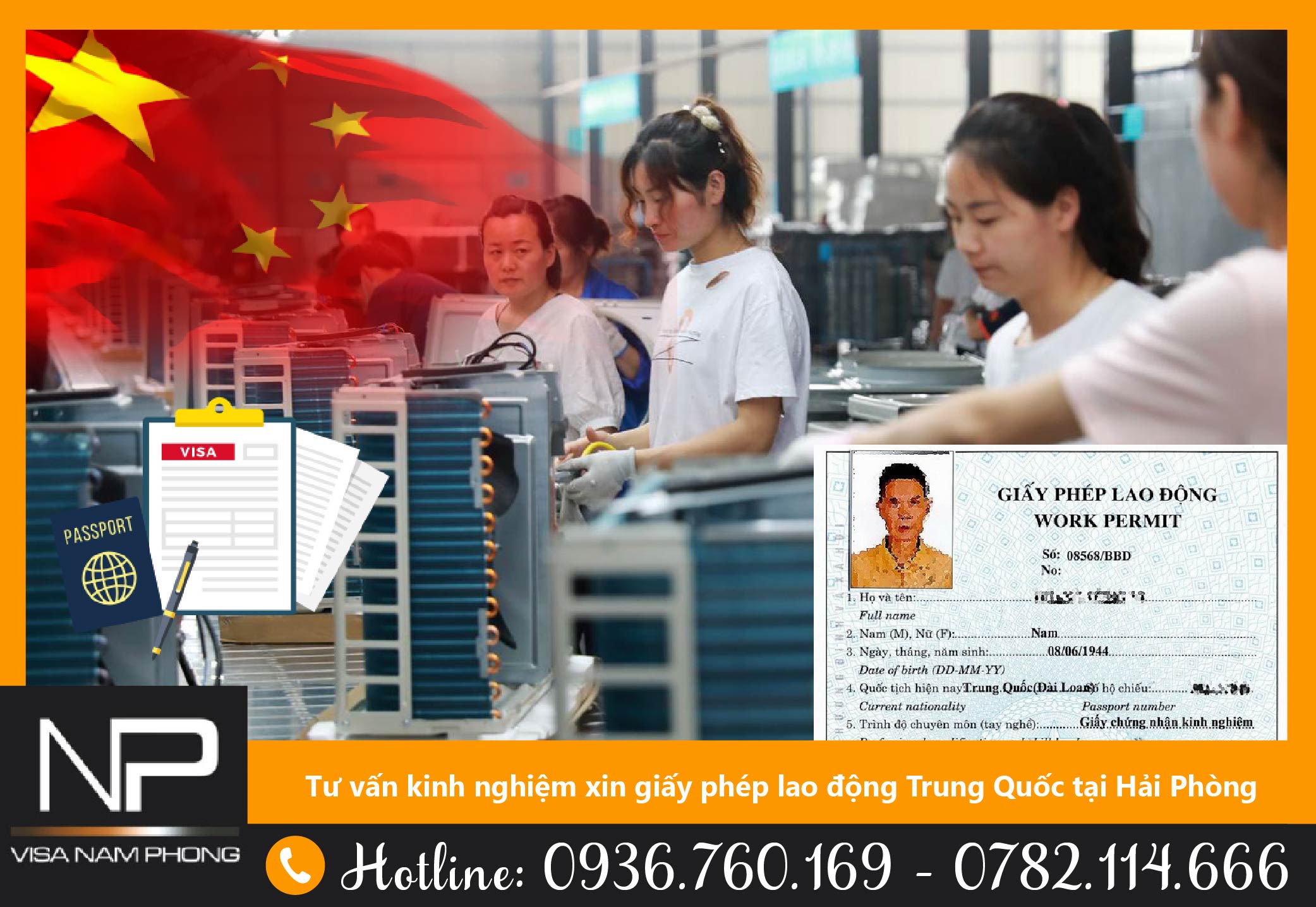 Tư vấn kinh nghiệm xin giấy phép lao động Trung Quốc tại Hải Phòng