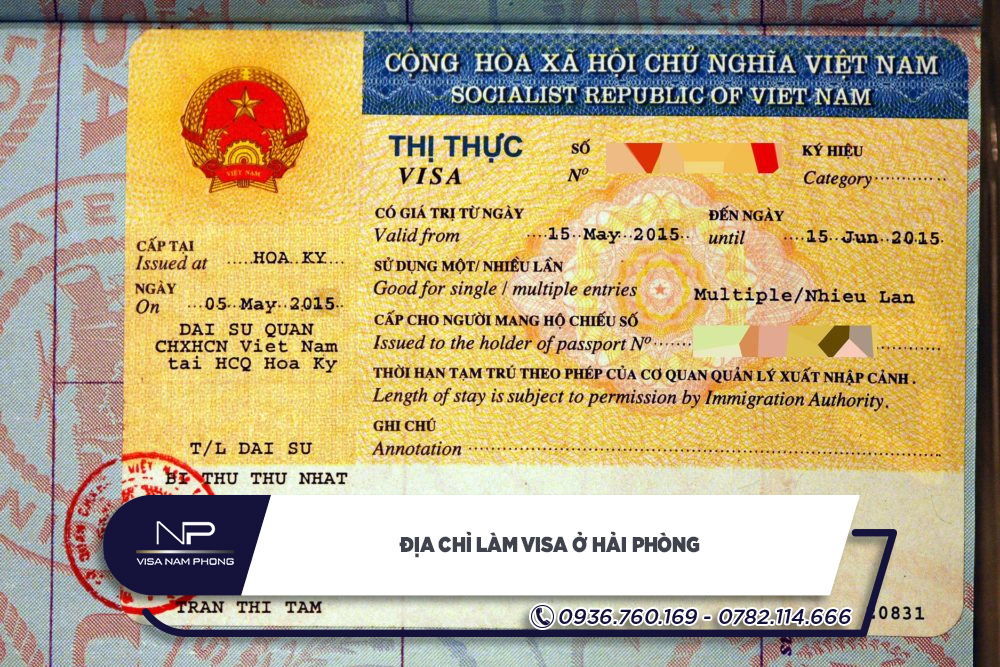 Địa chỉ làm visa ở Hải Phòng