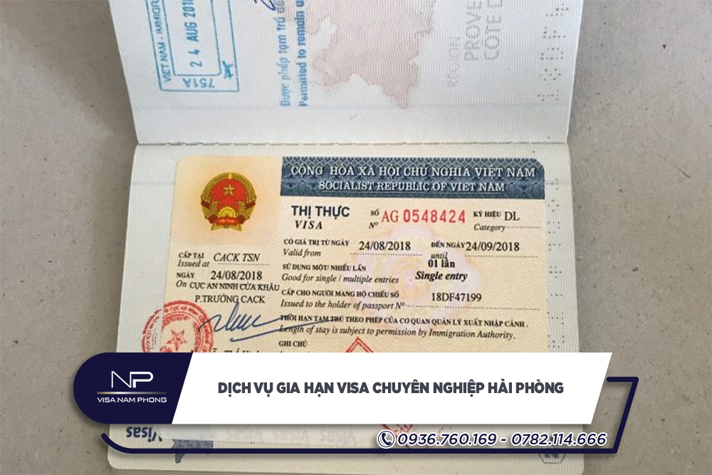 Dịch vụ gia hạn visa chuyên nghiệp Hải Phòng